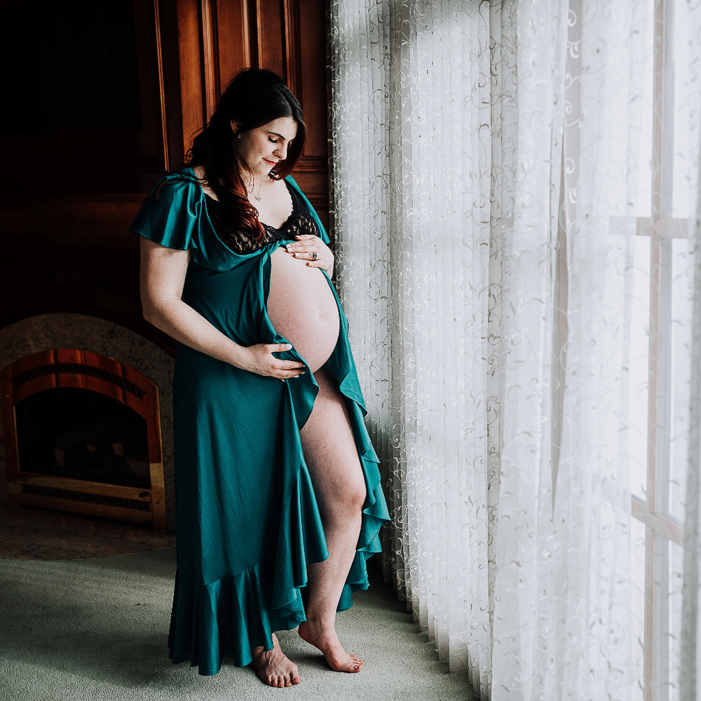 Maternity Satin Wrap/Robe